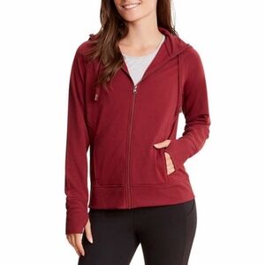 ***SALE*** Danskin Women's Maroon/Burgundy Full Zip Hoodie